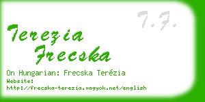 terezia frecska business card